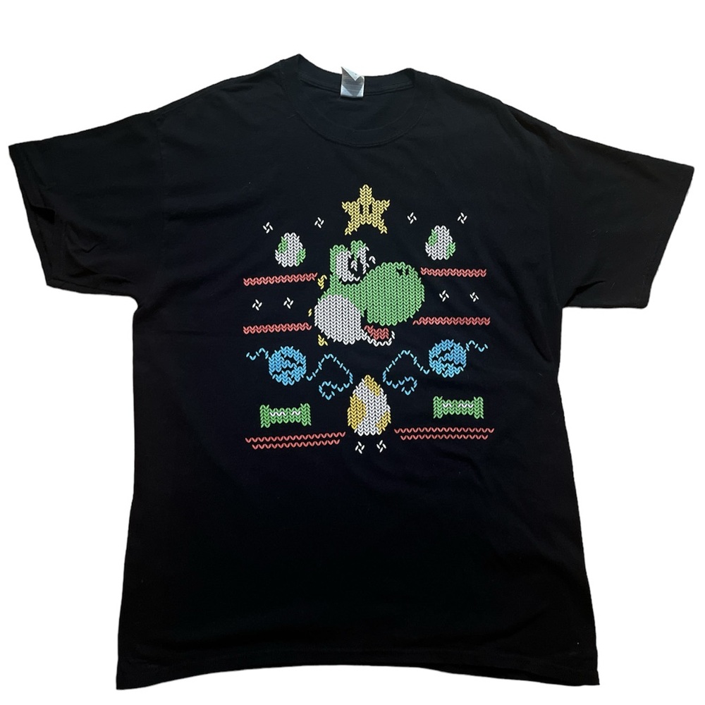 Yoshi Mario style graphic print size large